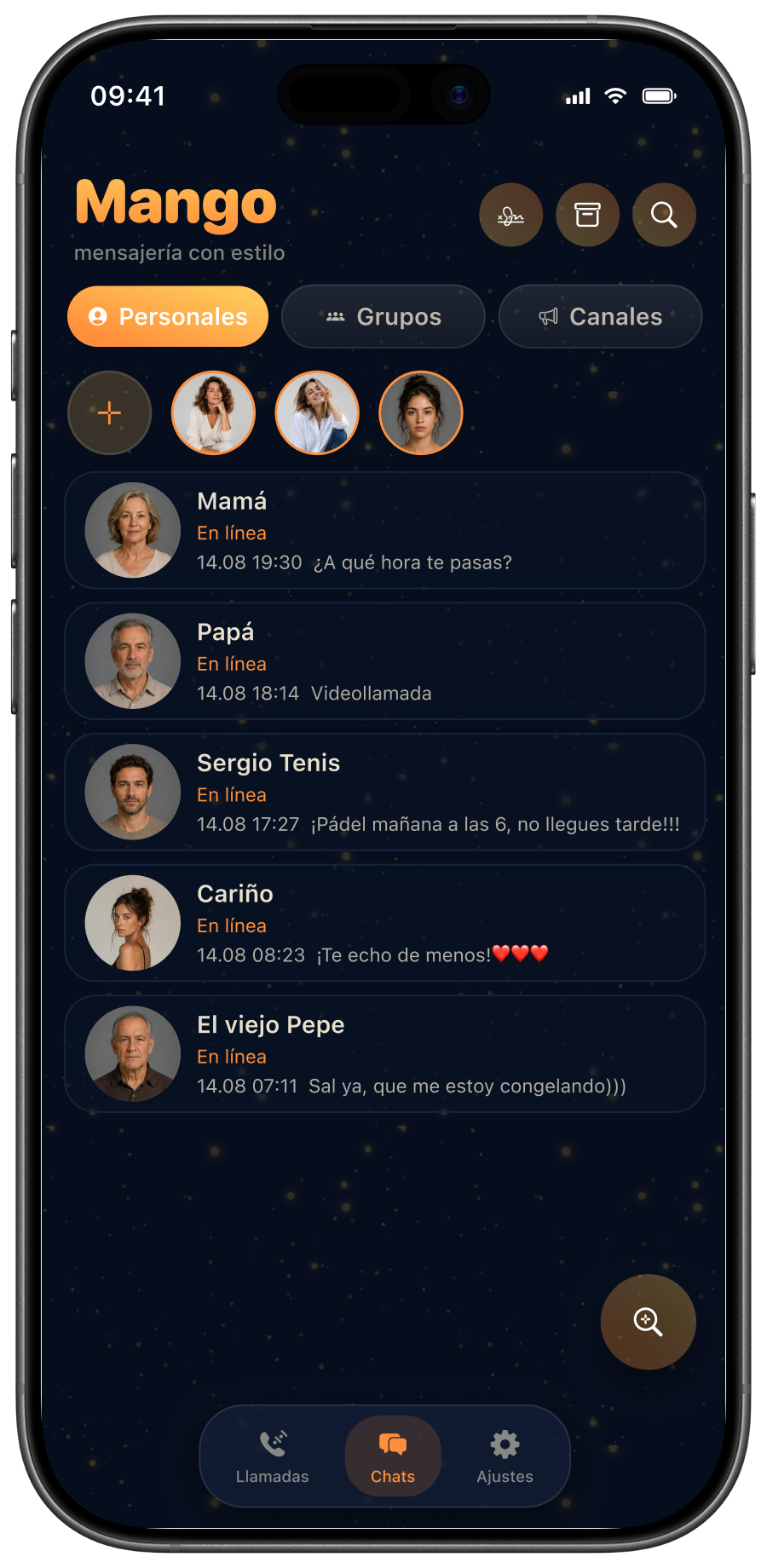 Lista de chats